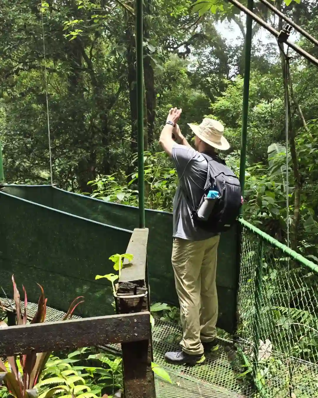 VIP Private rainforest hanging bridges suspension walking tour in Bijagua valley