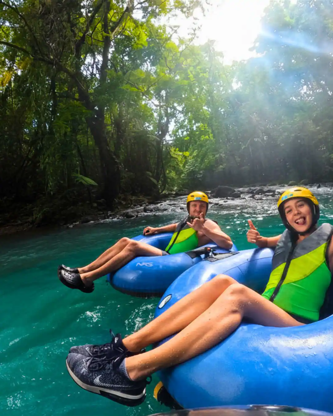 Tubing In Rio Celeste Private Adventure Rapids